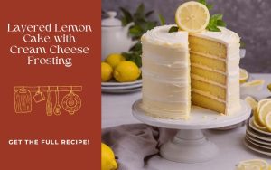Layered Lemon Cake with Cream Cheese Frosting